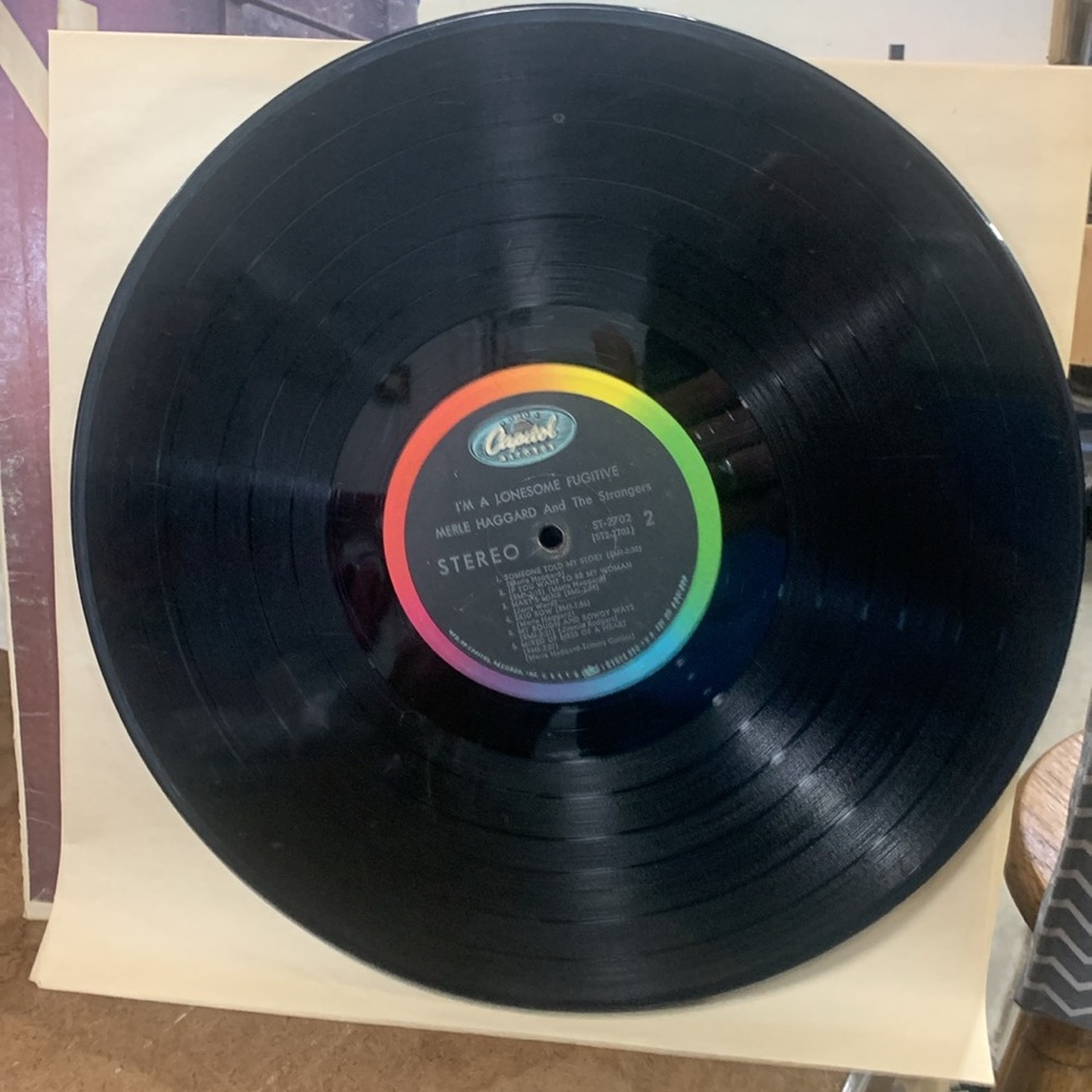 Merle Haggard and the strangers LP - Picture 2 of 3